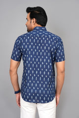 Men by House of Gulab Short Sleeves Cotton Shirt