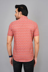 Men by House of Gulab Short Sleeves Cotton Shirt