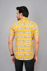 Men by House of Gulab Short Sleeves Cotton Shirt