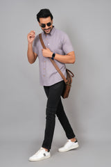 Men by House of Gulab Short Sleeves Cotton Shirt