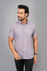 Men by House of Gulab Short Sleeves Cotton Shirt