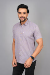 Men by House of Gulab Short Sleeves Cotton Shirt