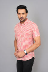 Men by House of Gulab Short Sleeves Cotton Shirt