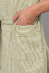 Waffle Cotton Premium Plain Style Unisex Bathrobe - Free Size