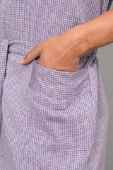 Waffle Cotton Premium Plain Style Unisex Bathrobe - Free Size