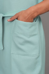 Waffle Cotton Premium Plain Style Unisex Bathrobe - Free Size