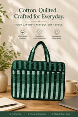 Quilted Cotton Work Gift Set – Laptop Bag, Diary, Notepad & Pencil Pouch