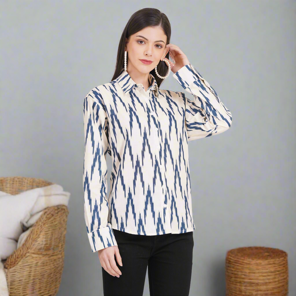 Women's Shirts Full Sleeves 100% Cotton