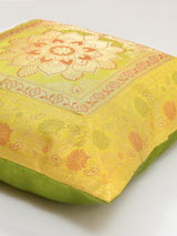 Set of 2 Banarasi Zari Cushion Cover - 16X16 Inches11100816