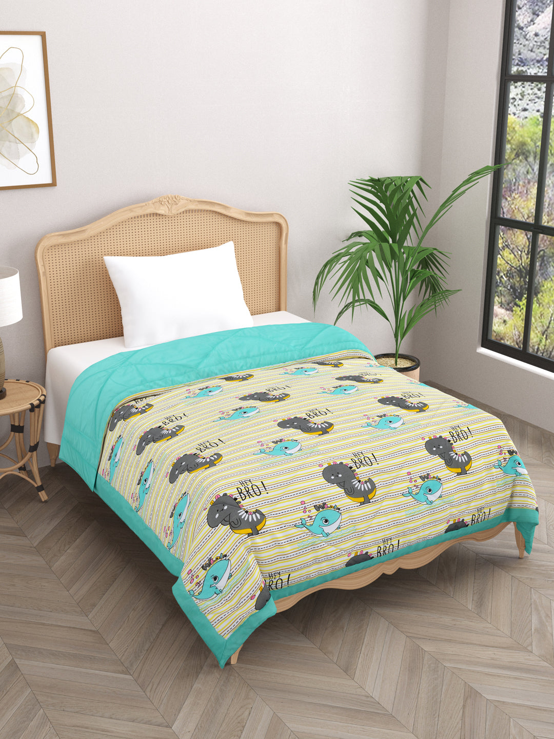 Kids Print Reversible Comforter - 60X90 Inches