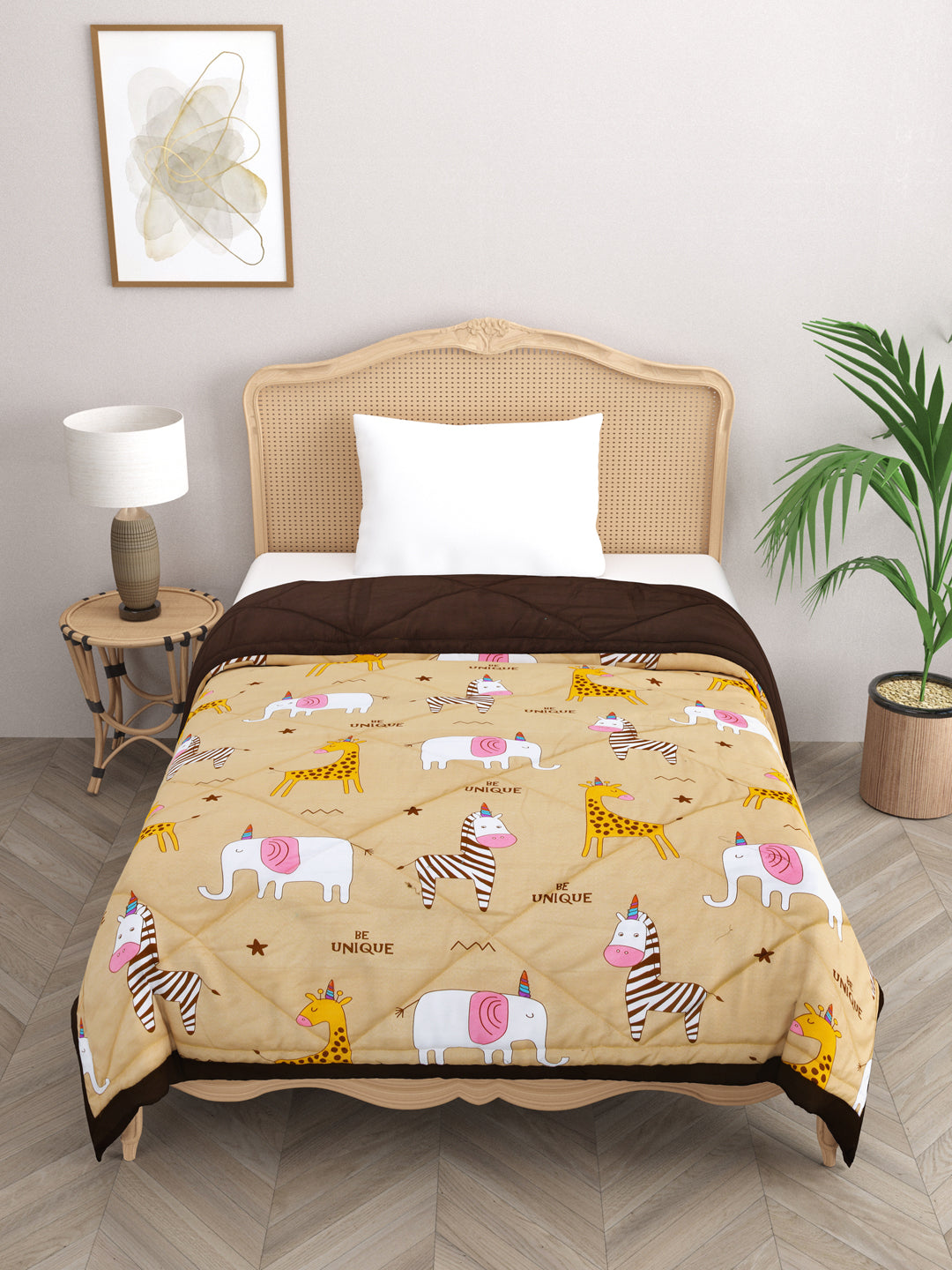 Kids Print Reversible Comforter - 60X90 Inches