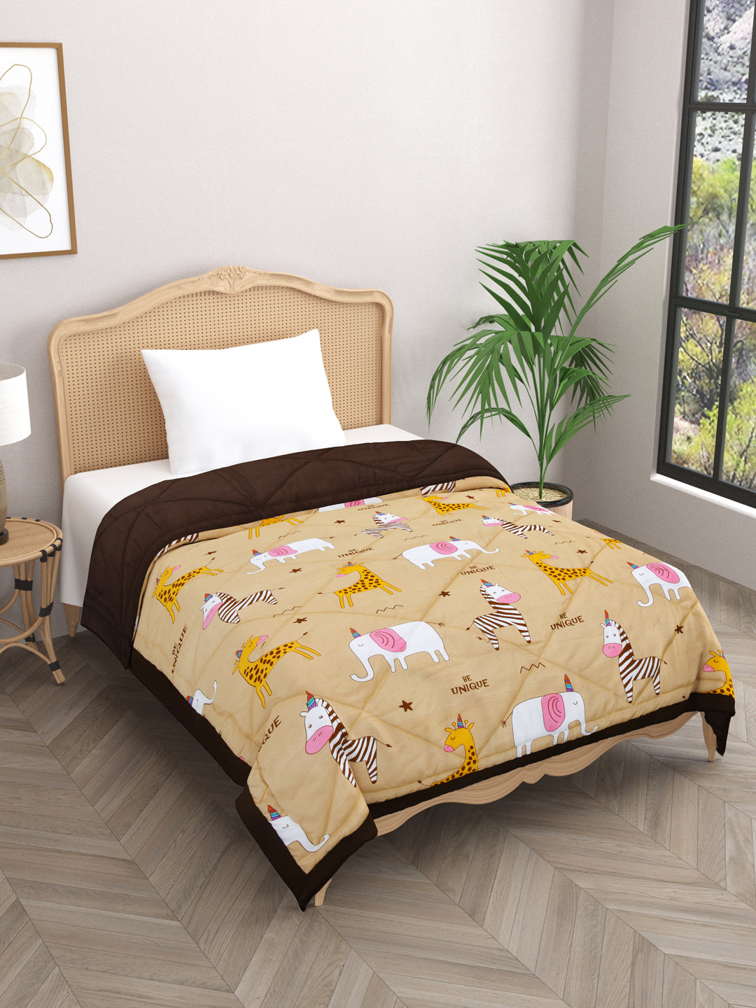 Kids Print Reversible Comforter - 60X90 Inches