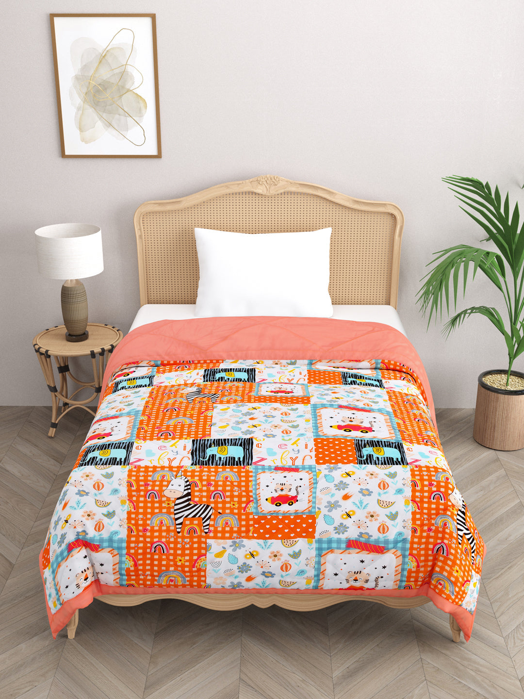 Kids Print Reversible Comforter - 60X90 Inches