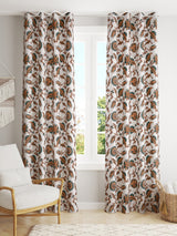 Cotton Ethnic motifs Printed Curtains - Set of 2 - 7X4 feet