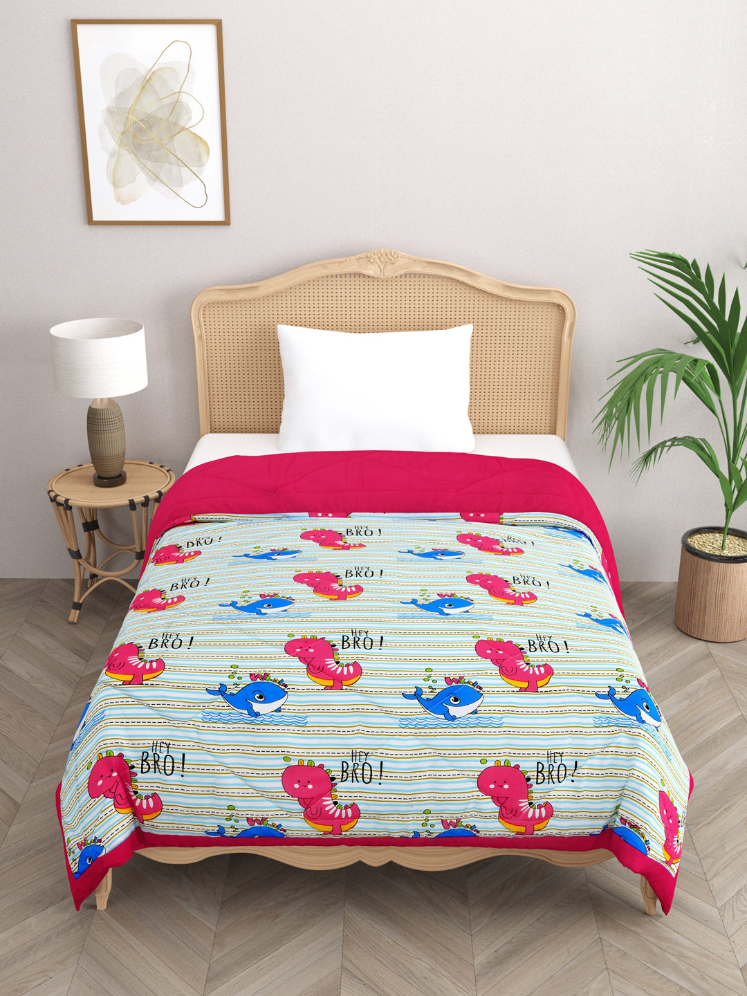 Kids Print Reversible Comforter - 60X90 Inches