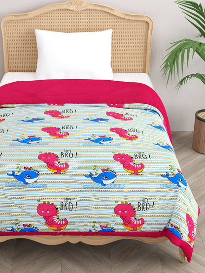 Kids Print Reversible Comforter - 60X90 Inches