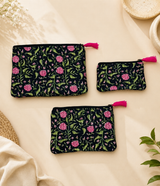 Set of 3 cosmetic Flat pouches