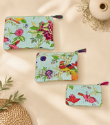 Set of 3 cosmetic Flat pouches