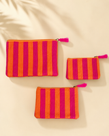 Set of 3 cosmetic Flat pouches