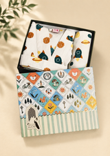 Kids Bathrobe and Bath-towel Gift Set with Box | 4-13 years