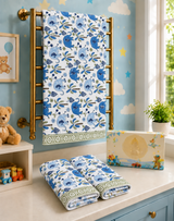 Diwali Kids Gift Set - Handblock Printed Towels - 1 Bath + 2 Hand Towels
