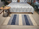 Self Pattern Cotton Rug - 5X3 ft