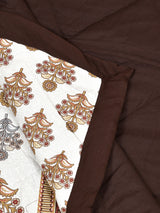 Floral Print Double Bed Cotton Reversible Comforter