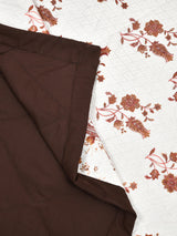 Floral Print Double Bed Cotton Reversible Comforter