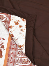 Floral Print Double Bed Cotton Reversible Comforter