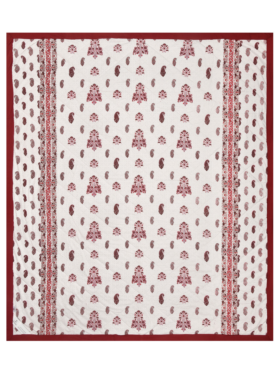 Floral Print Double Bed Cotton Reversible Comforter