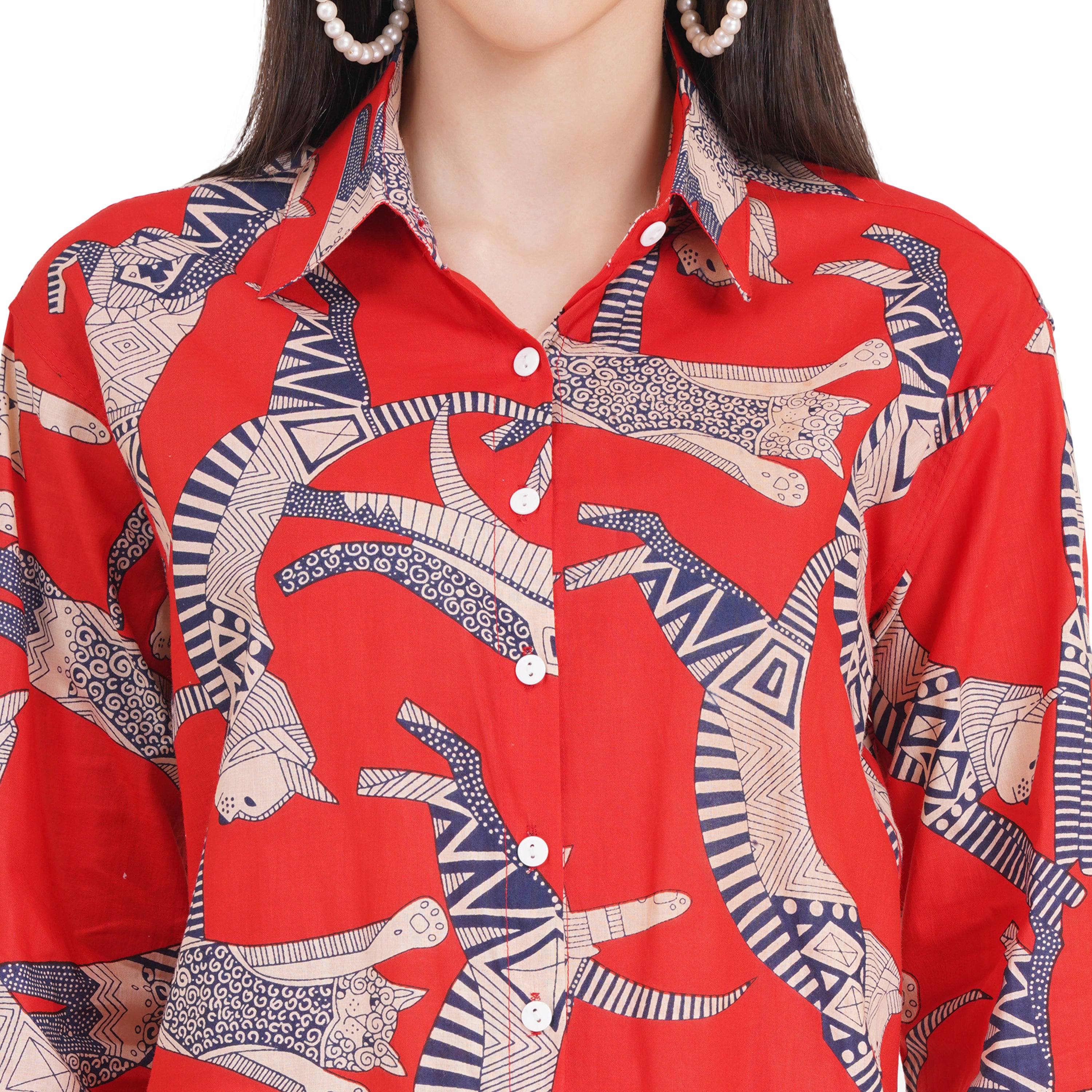 Women's Shirts Full Sleeves 100% Cotton