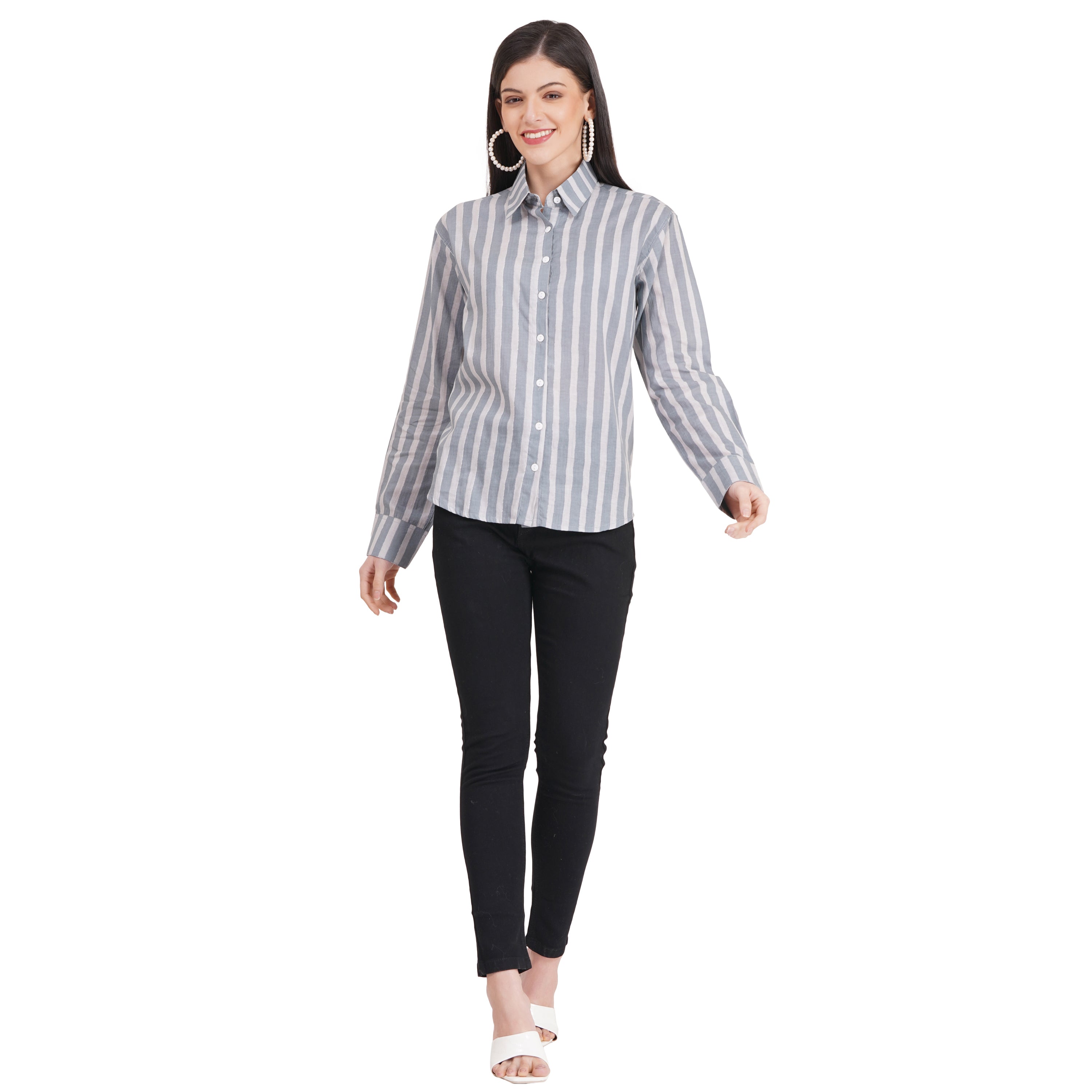 Women's Shirts Full Sleeves 100% Cotton