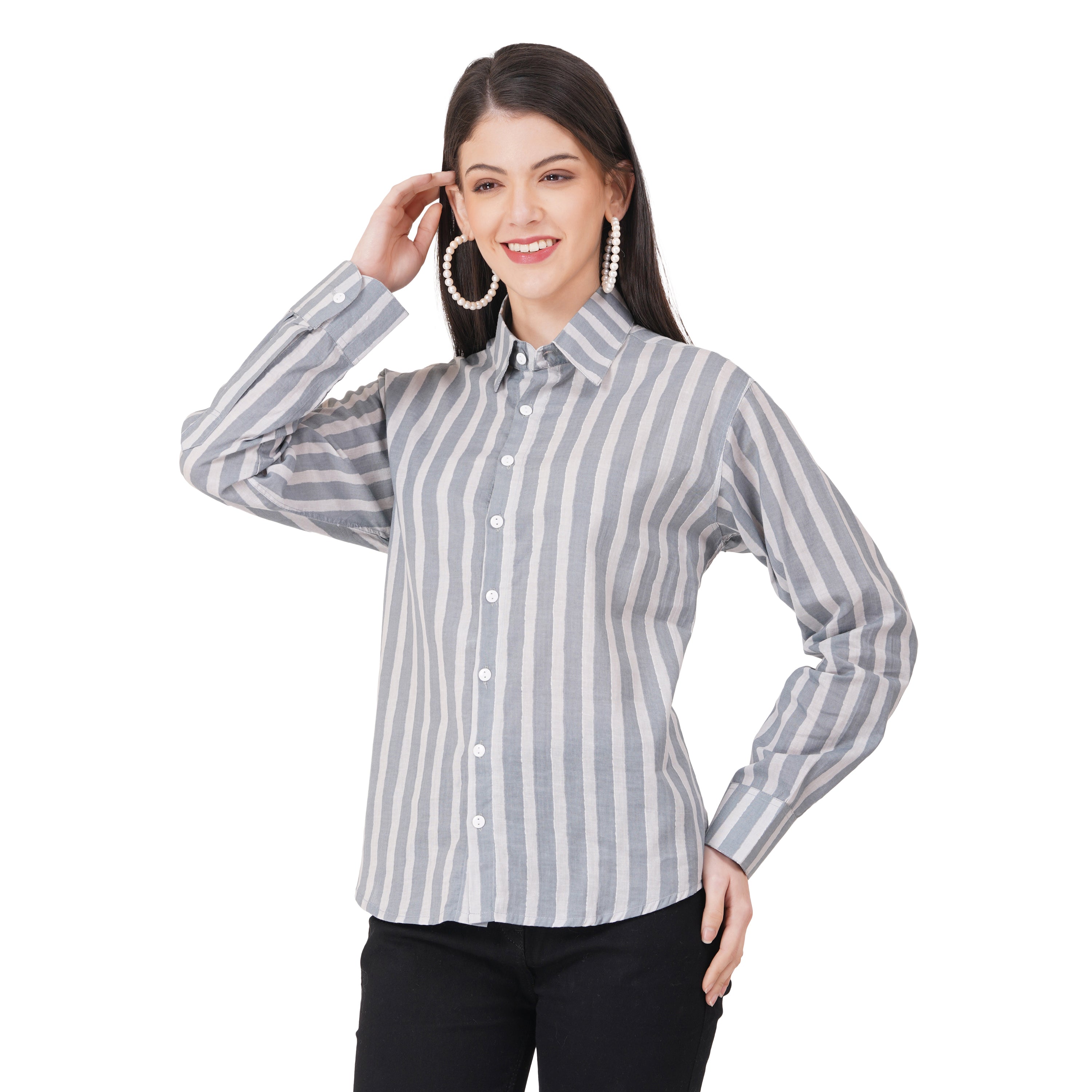 Women's Shirts Full Sleeves 100% Cotton