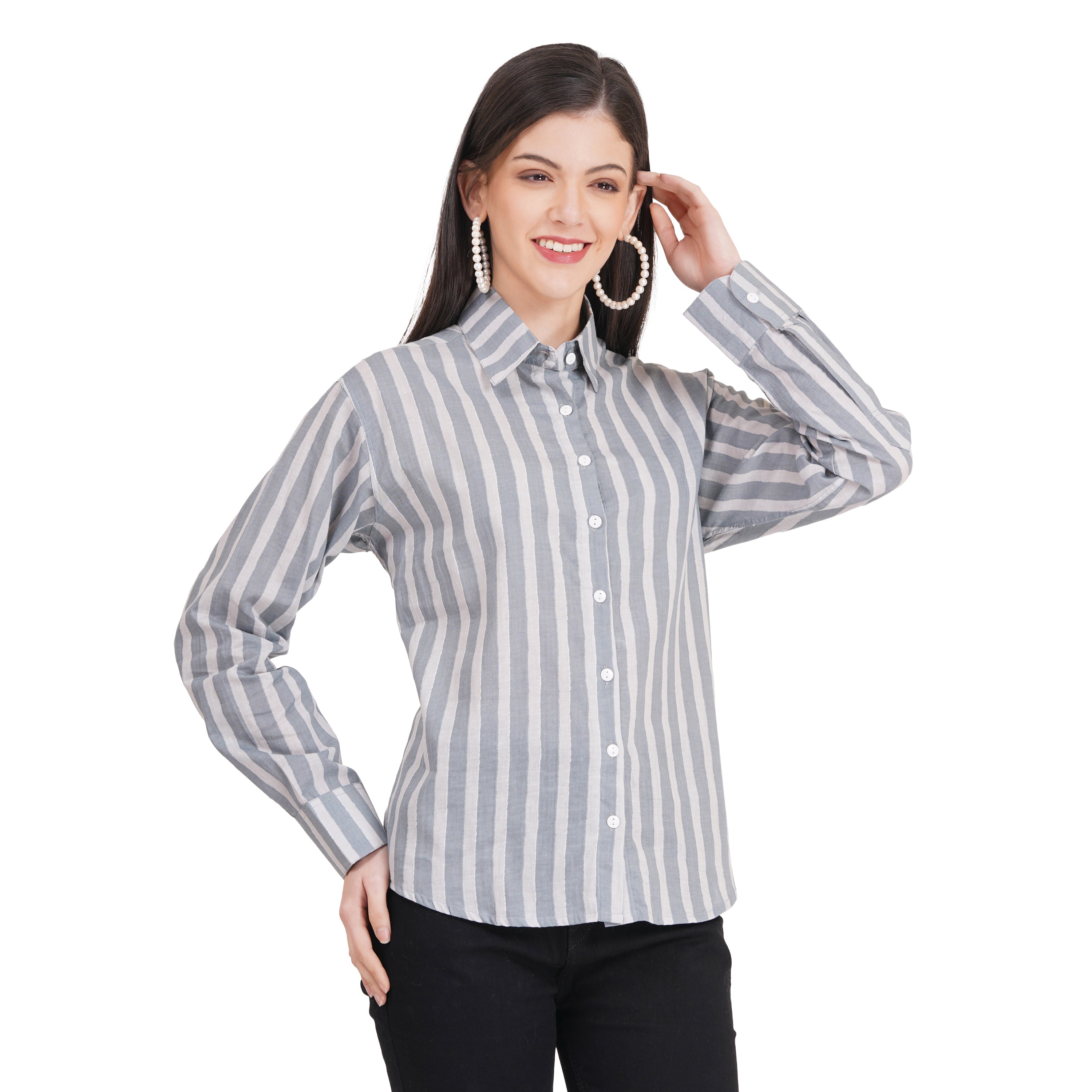 Women's Shirts Full Sleeves 100% Cotton