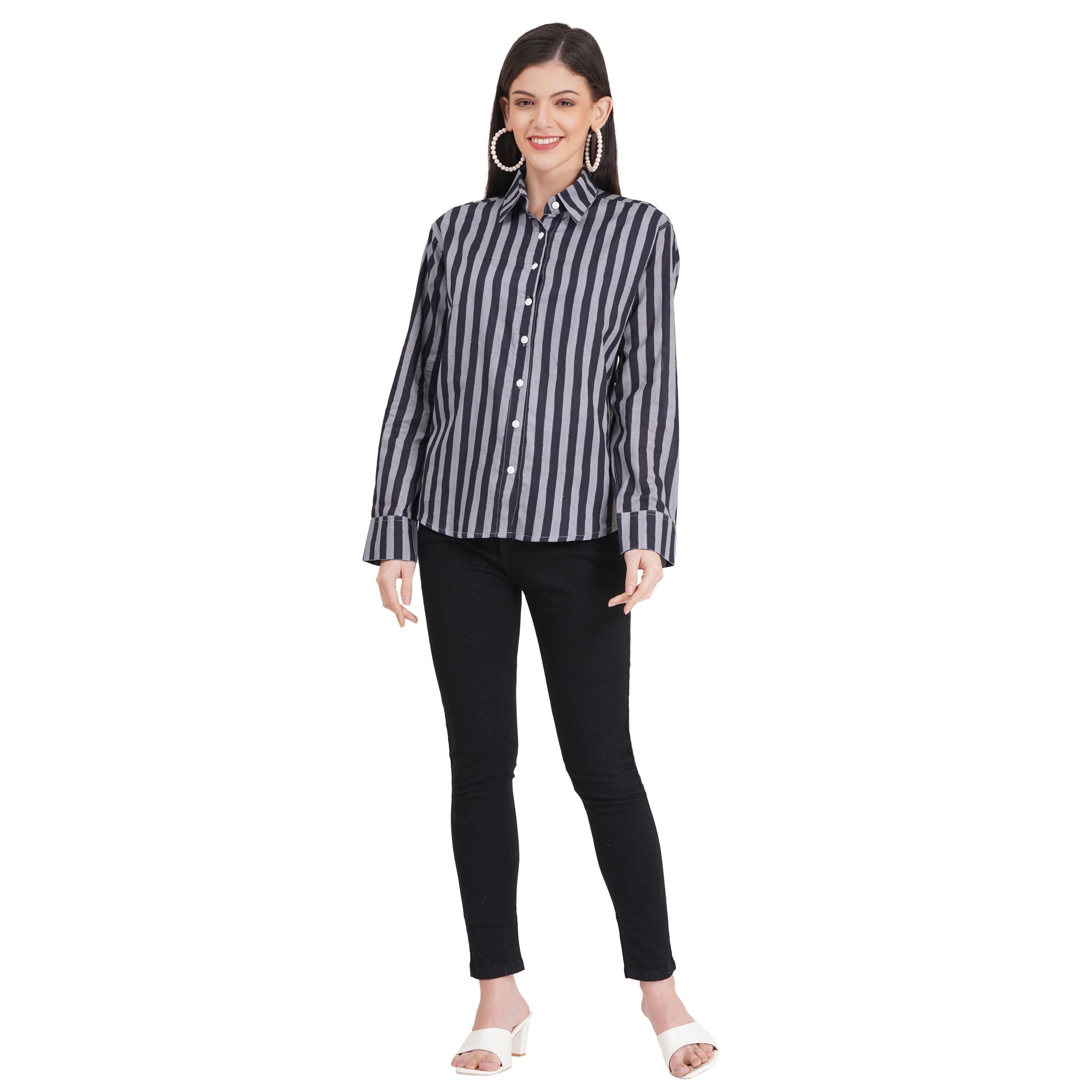 Women's Shirts Full Sleeves 100% Cotton