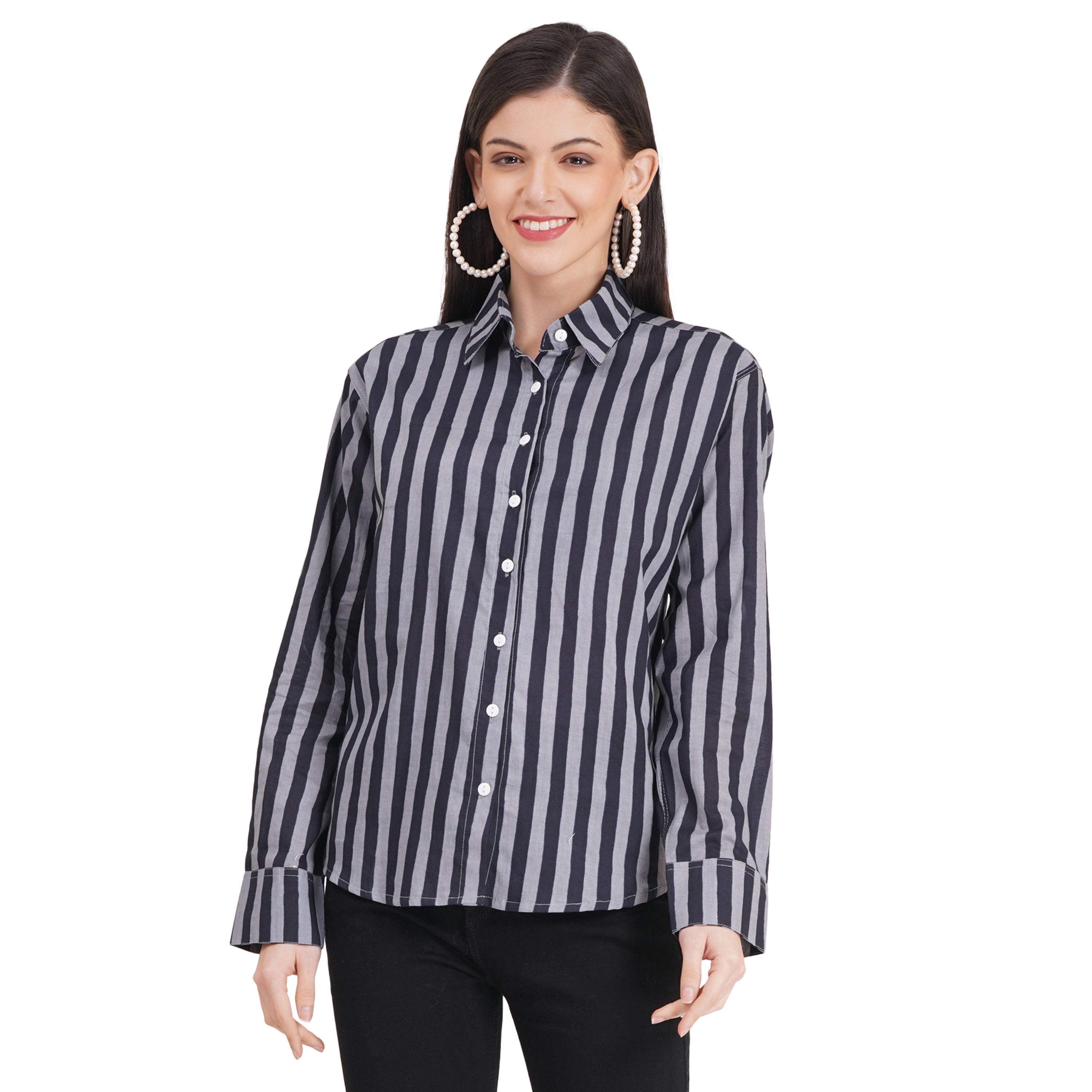 Women's Shirts Full Sleeves 100% Cotton