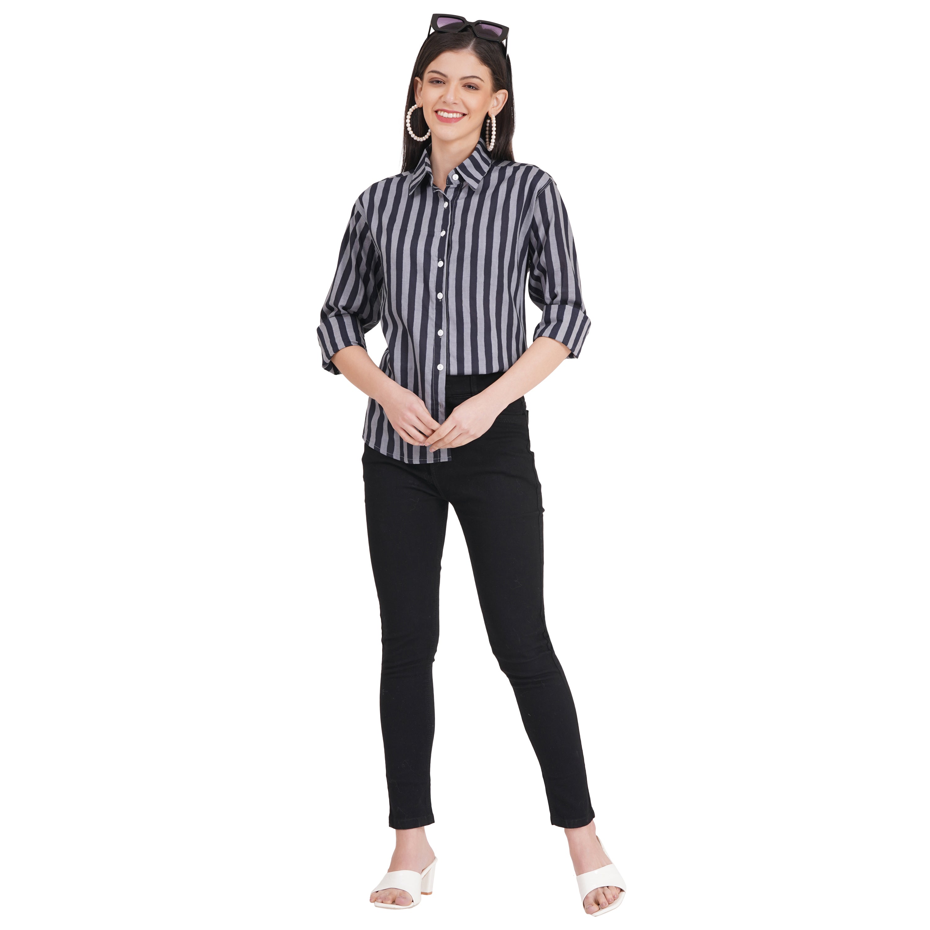 Women's Shirts Full Sleeves 100% Cotton
