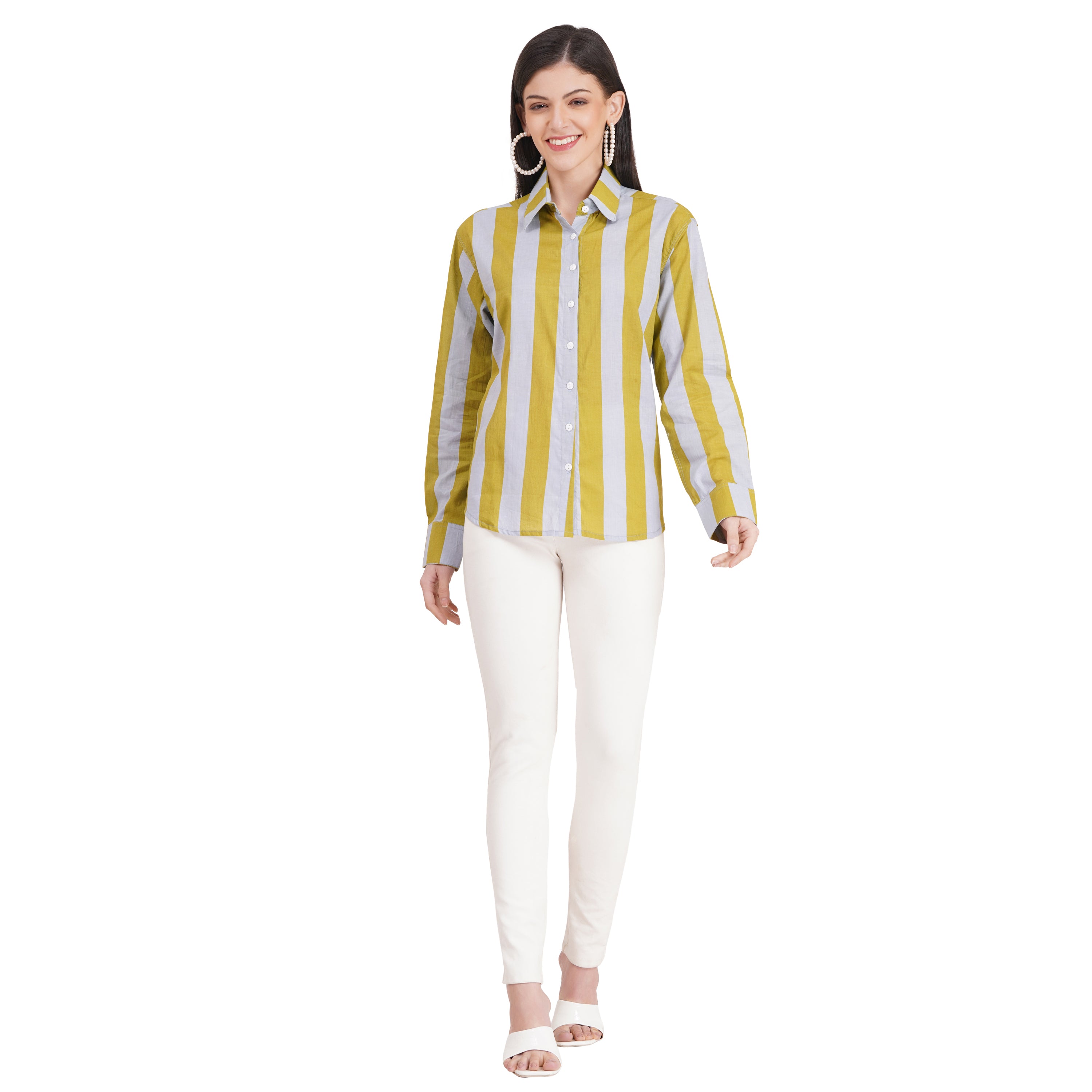 Women's Shirts Full Sleeves 100% Cotton