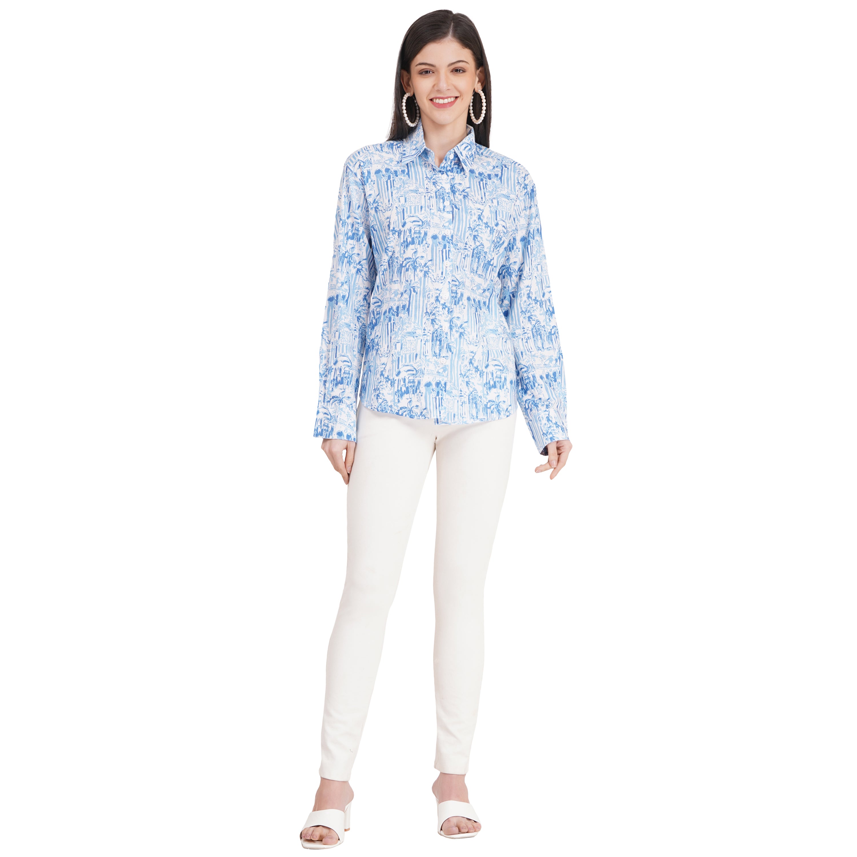 Women's Shirts Full Sleeves 100% Cotton
