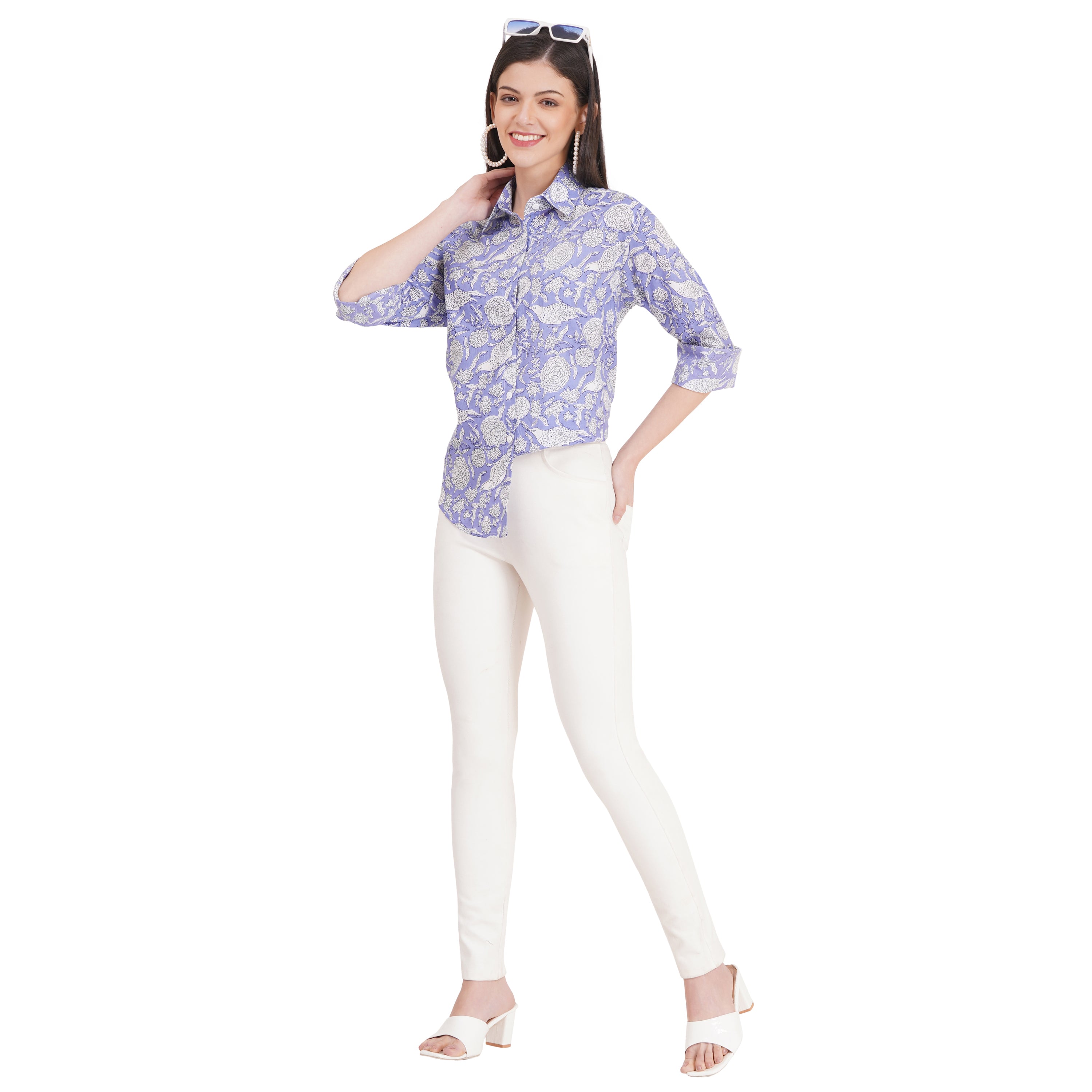 Women's Shirts Full Sleeves 100% Cotton