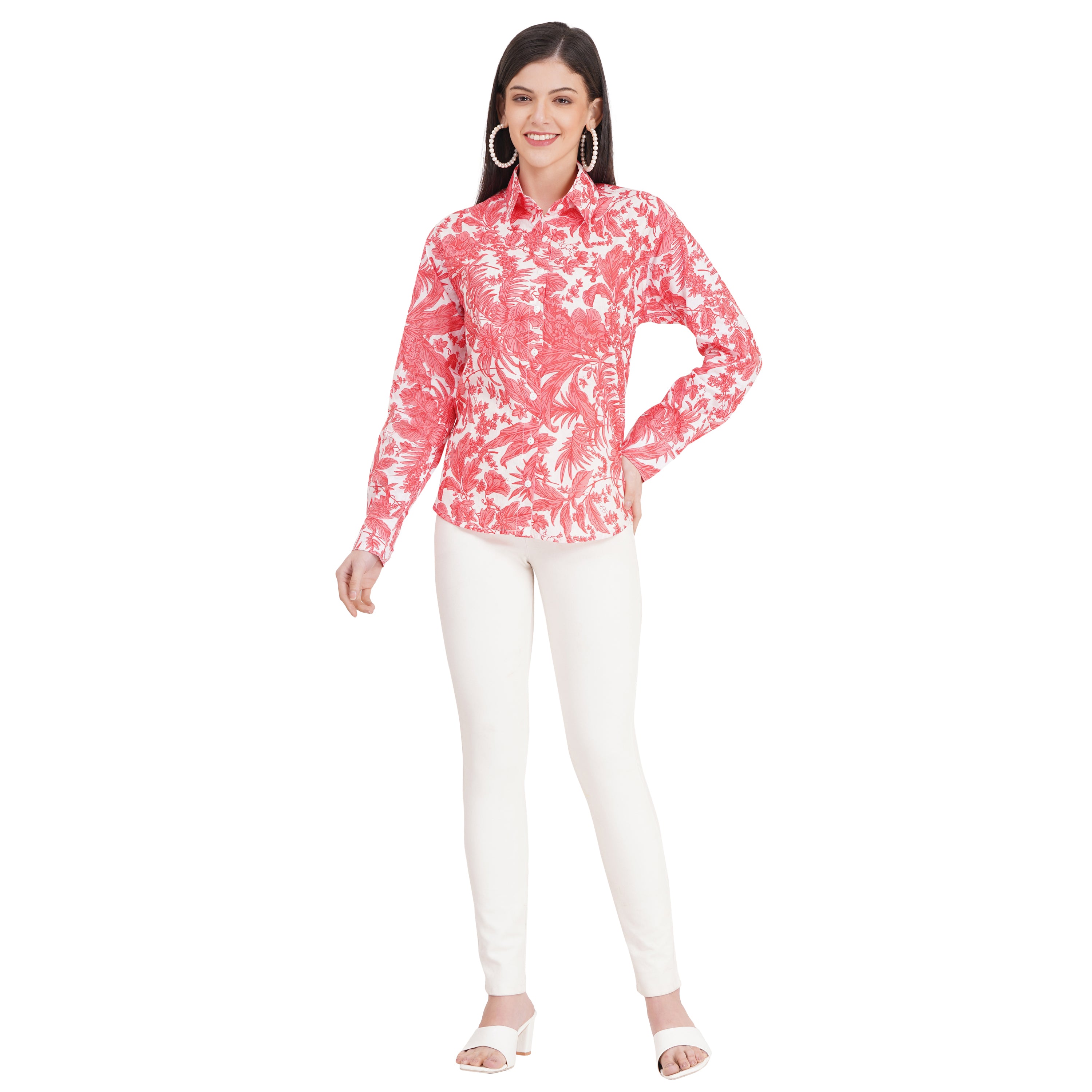 Women's Shirts Full Sleeves 100% Cotton