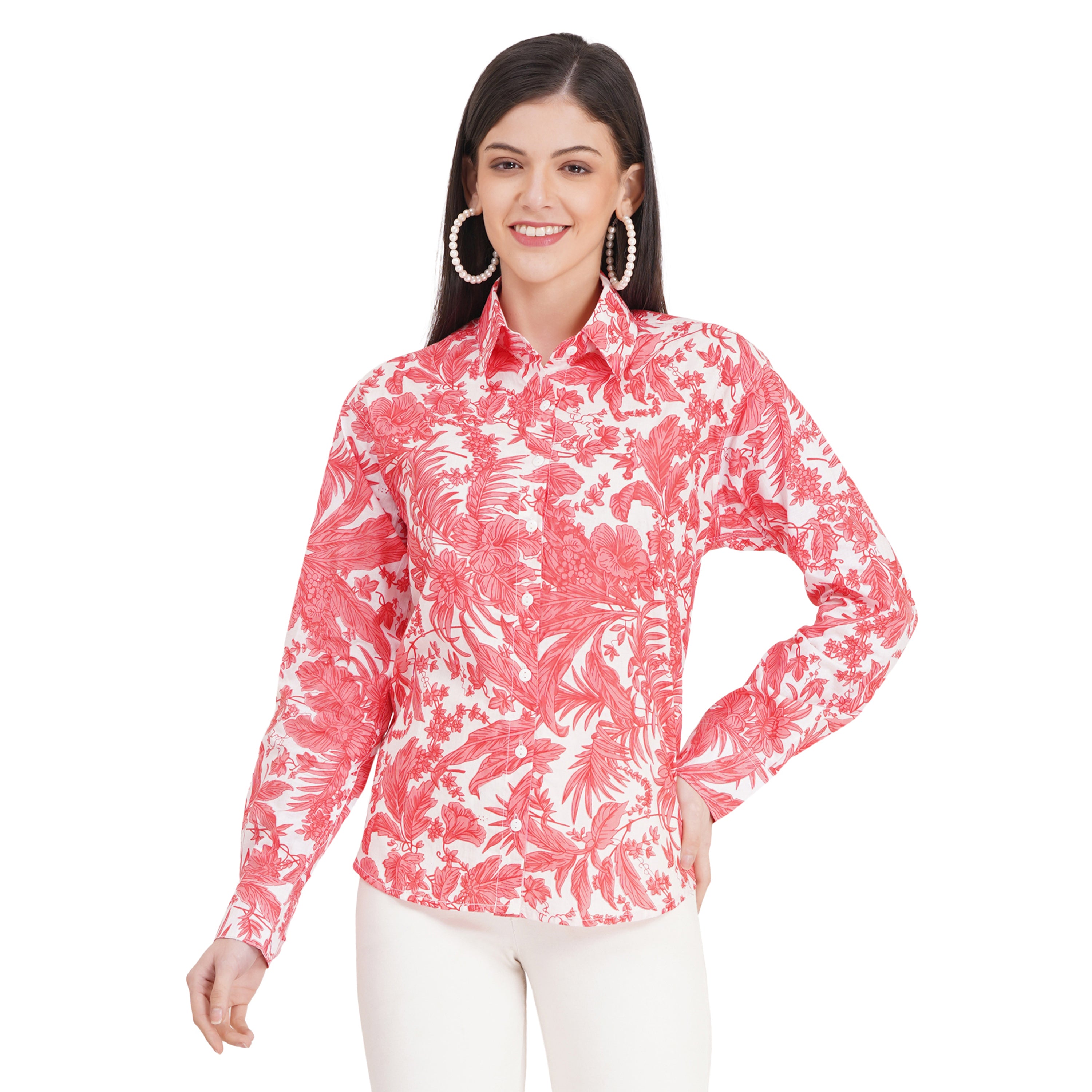 Women's Shirts Full Sleeves 100% Cotton