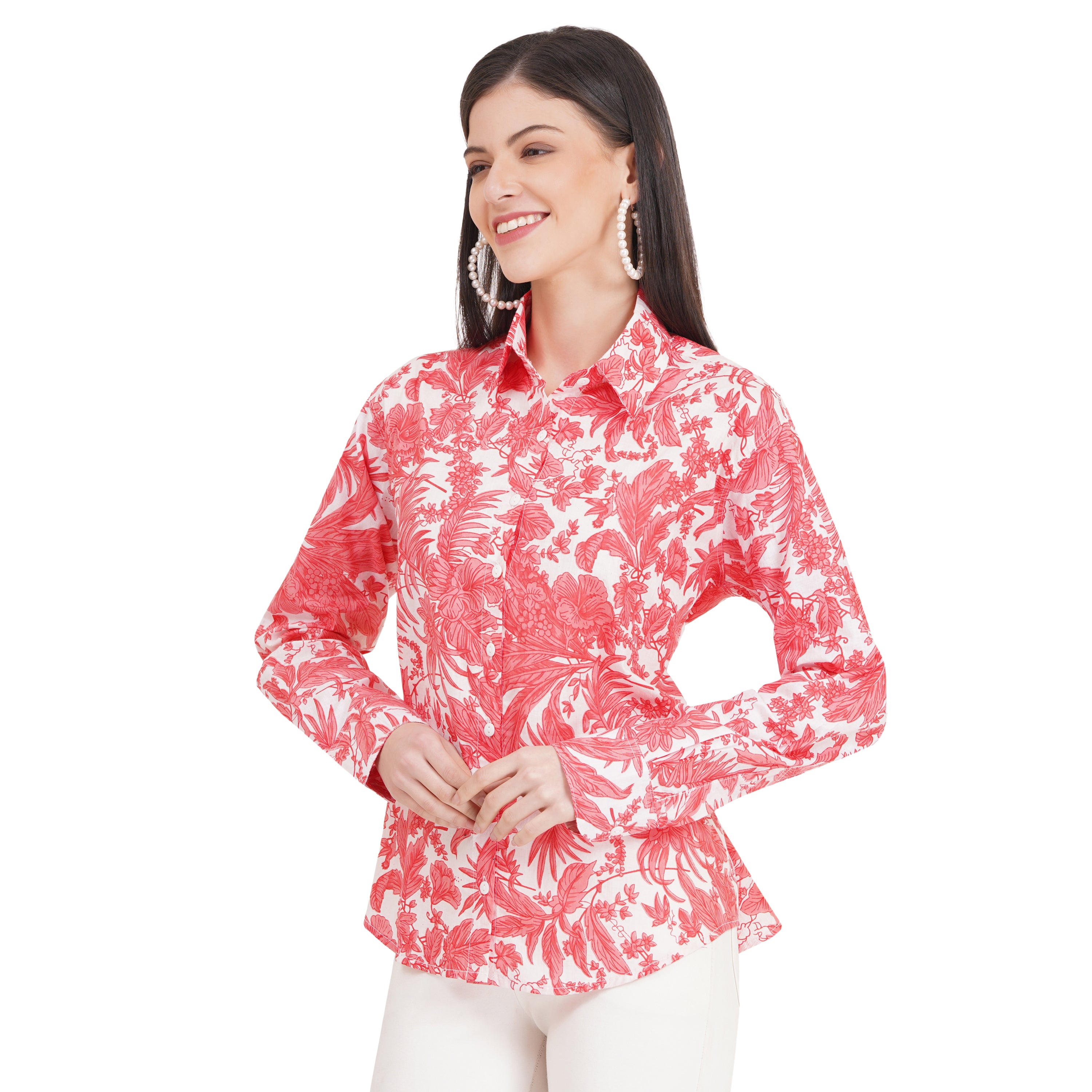 Women's Shirts Full Sleeves 100% Cotton