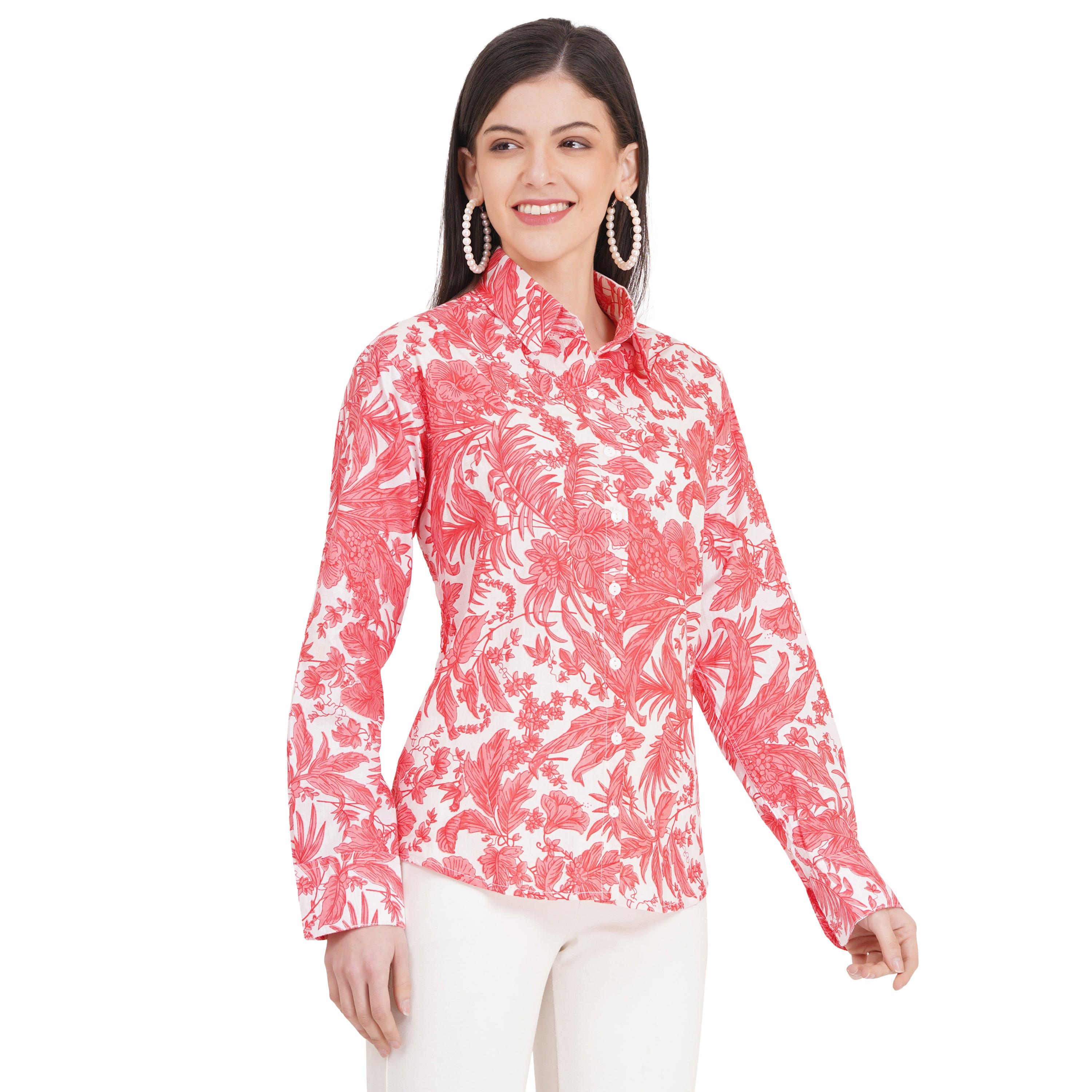Women's Shirts Full Sleeves 100% Cotton