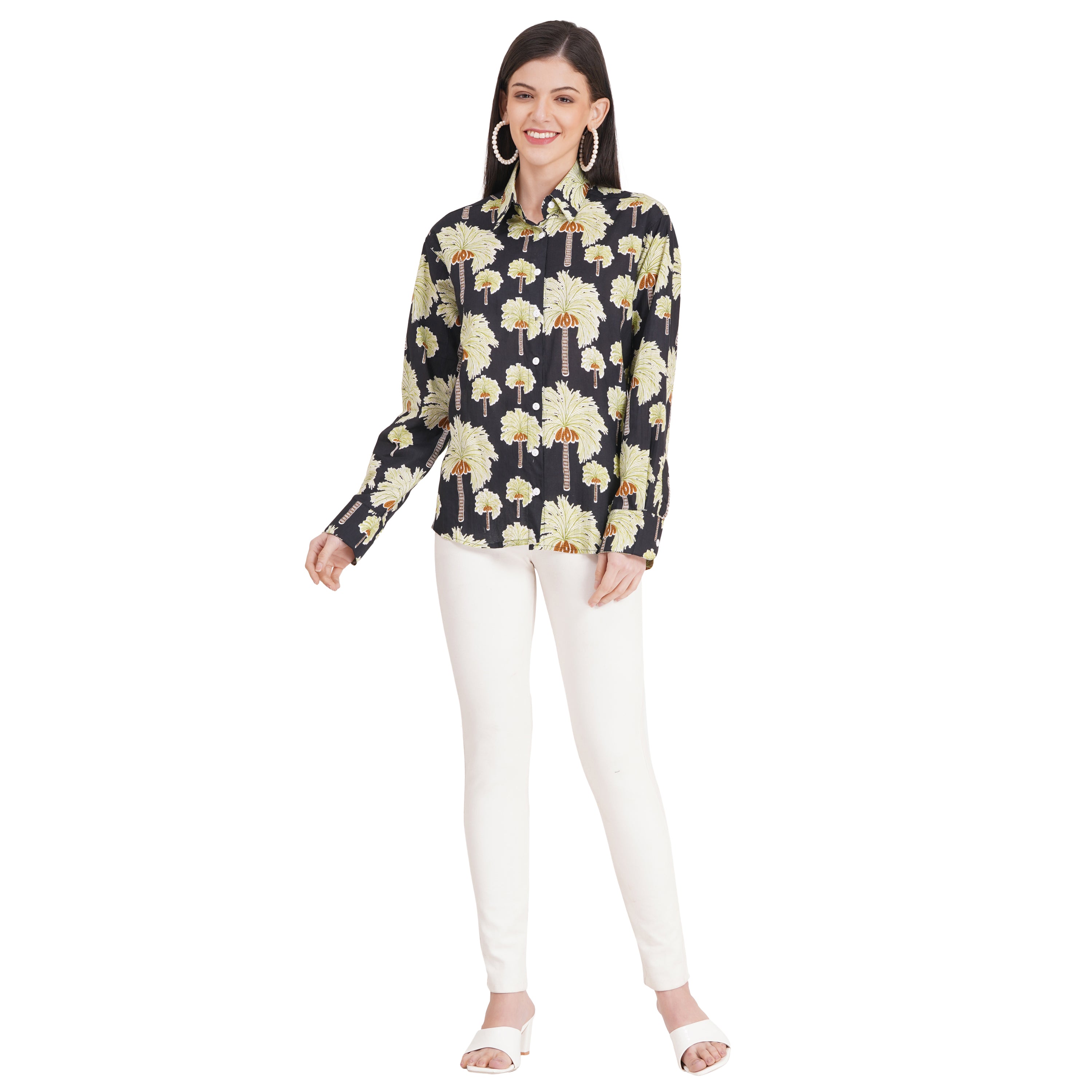 Women's Shirts Full Sleeves 100% Cotton