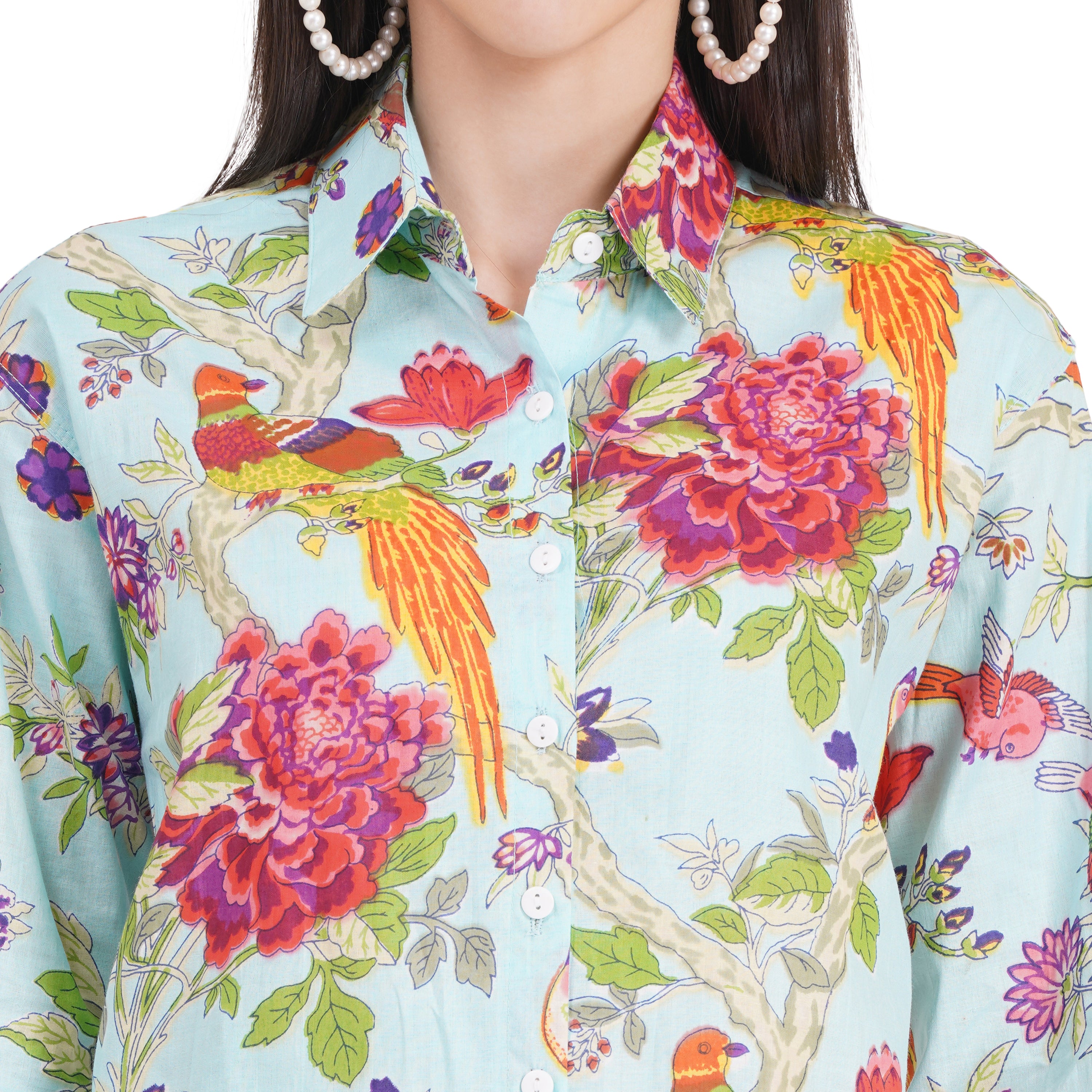 Women's Shirts Full Sleeves 100% Cotton