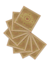 Banarasi Zari Set of 6 Placemats with 6 Coasters