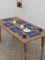 Banarasi Zari Set of 6 Placemats with 6 Coasters