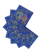 Banarasi Zari Set of 6 Placemats with 6 Coasters