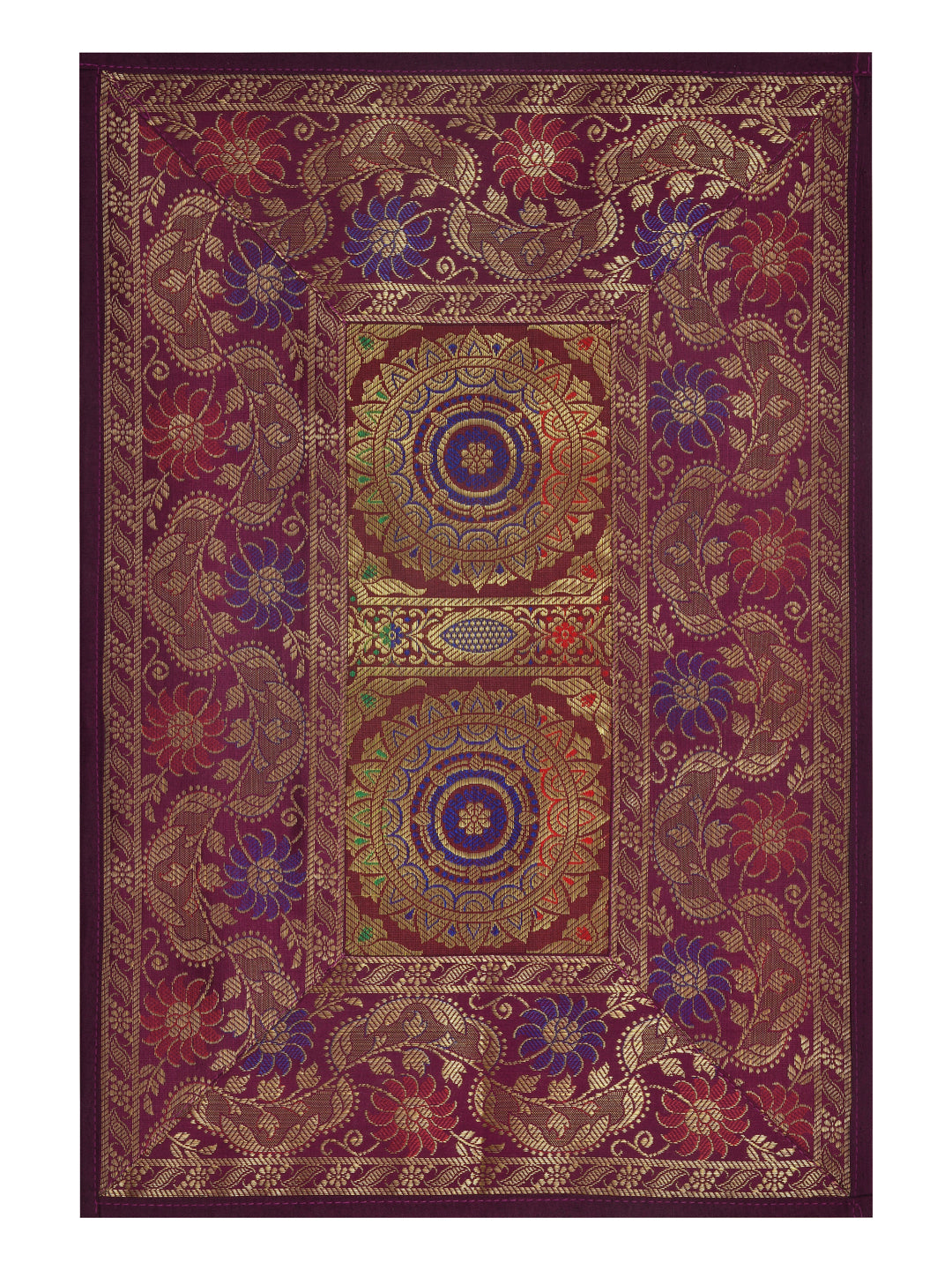 Banarasi Zari Set of 6 Placemats with 6 Coasters